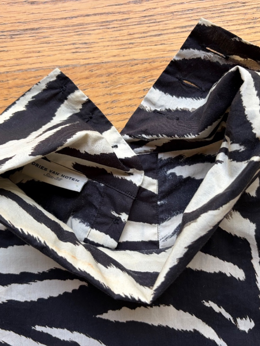 DRIES VAN NOTEN - ZEBRA TOP - SIZE 38 - Picture 4 of 4